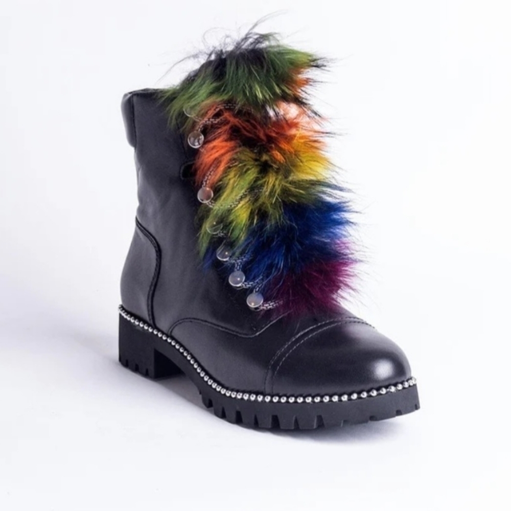 Cecelia New York Trekker Boots Multi Colour
